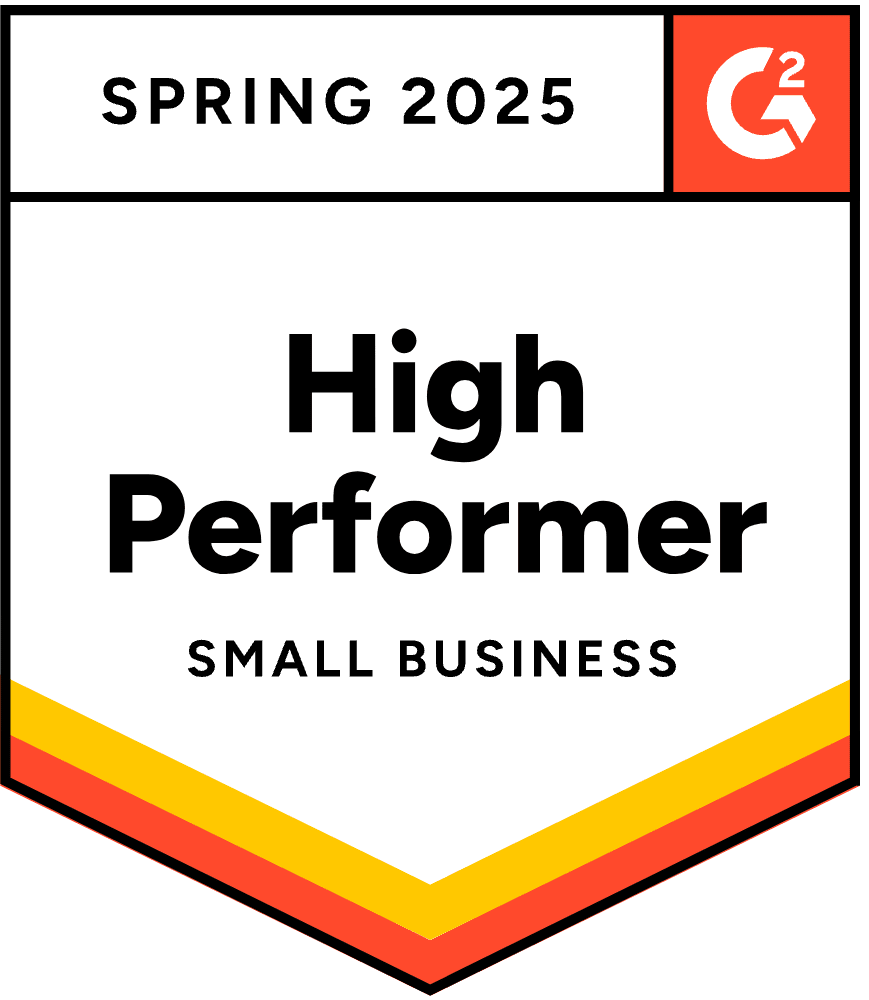 Badge: G2 High Performer Spring 2025