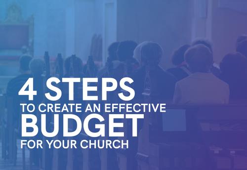 The article’s title, '4 Steps to Create an Effective Budget for Your Church.'