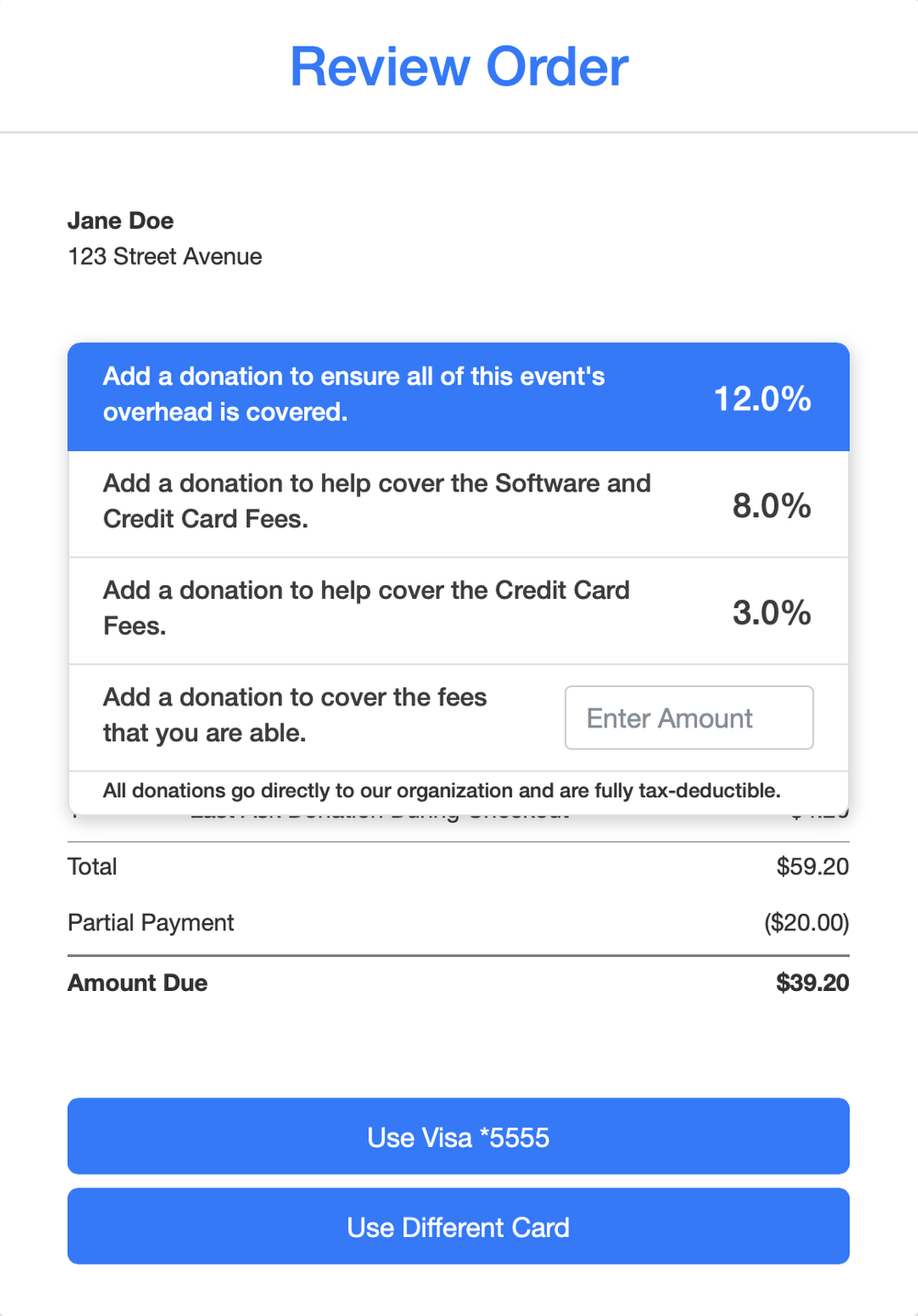 Last Ask feature screenshot